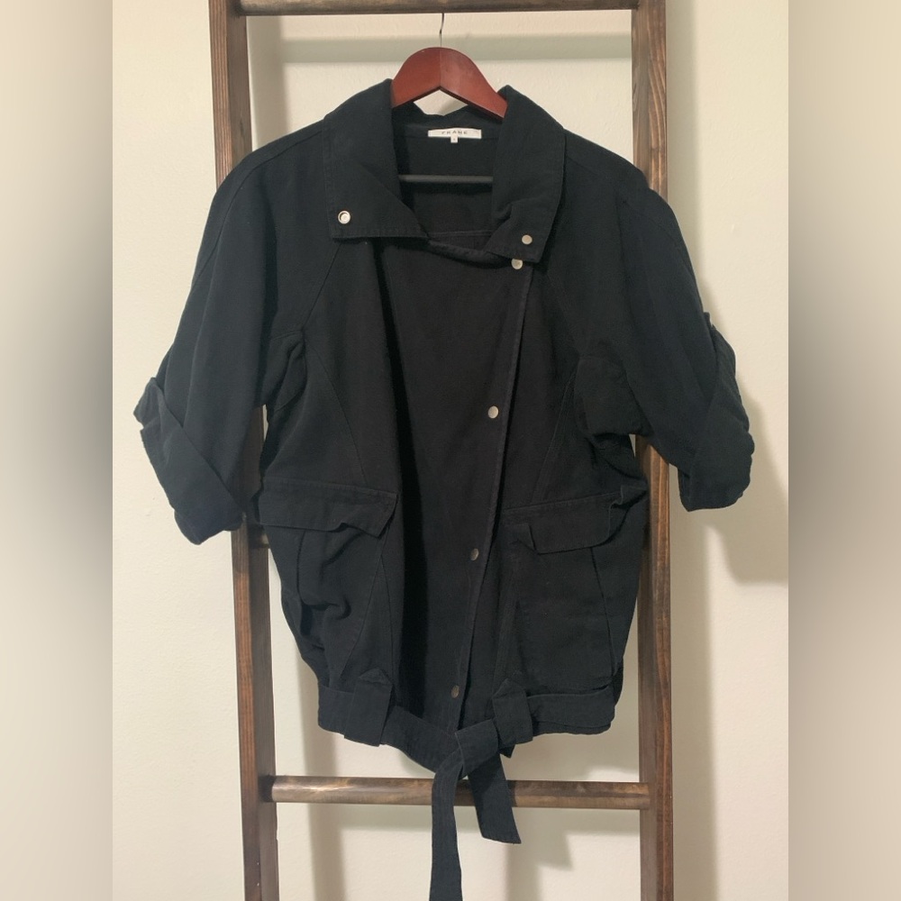Frame Denim Black Utility Jacket